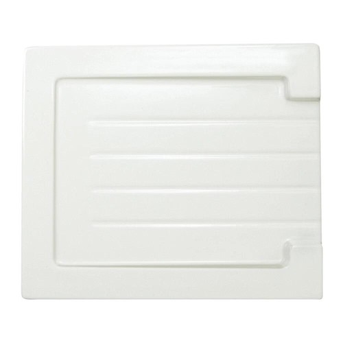 Grooved ceramic gloss - grooved, white