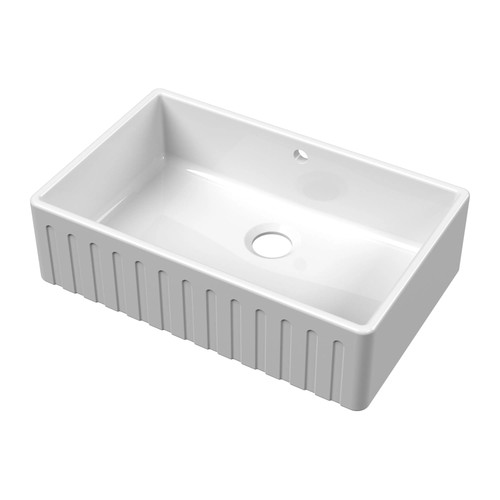 Fireclay kitchen single - single, bowl